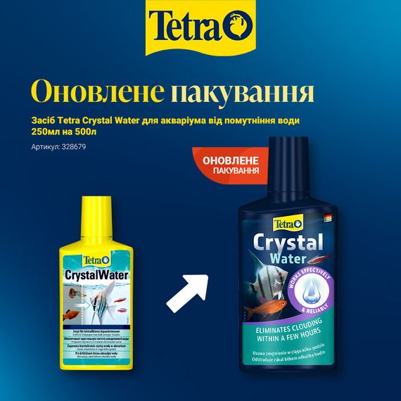 Засіб Tetra Crystal Water для акваріума від помутніння води 250мл на 500л | Зображення 1