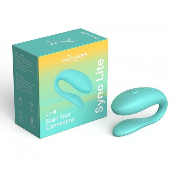 Инновационный смарт вибратор для пар Sync Lite We-Vibe, силиконовый, мятный sexstyle