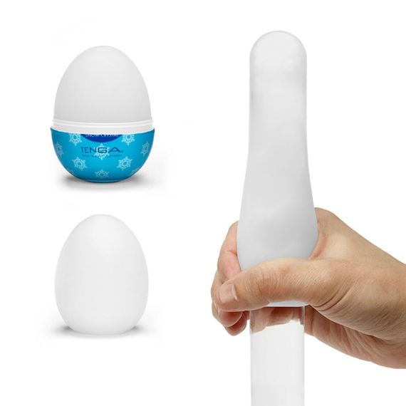Мастурбатор-яйце Tenga Egg Snow Crystal з охолоджувальним лубрикантом | Зображення 2