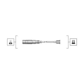 Комплект дротів запалювання VW VENTO, AUDI A4, MAGNETIMARELLI (941319170086)