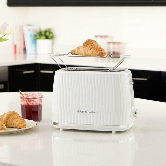 Тостер Russell Hobbs Eden 800Вт, пластик, підігрів, розморожування, білий (27370-56) | Зображення 6
