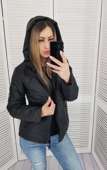 Жіноча демісезонна куртка, арт. 1008, чорний | Зображення 5