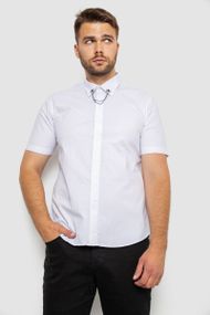 Рубашка мужская однотонная, цвет белый, 214R6917-1