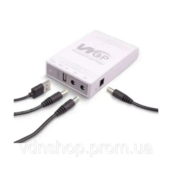 Источник бесперебойного питания для роутера  10400Mah, USB выходы, DC 5V, 9V, 12V. ИБП для Роутеров | Зображення 1