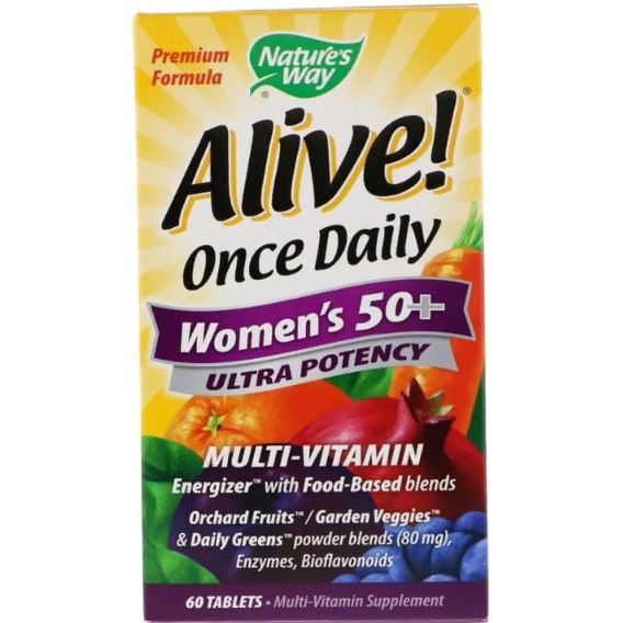 Вітамінно-мінеральний комплекс Nature's Way Alive! Once Daily Women's 50+ 60 Tabs NWY-15692 | Зображення 3
