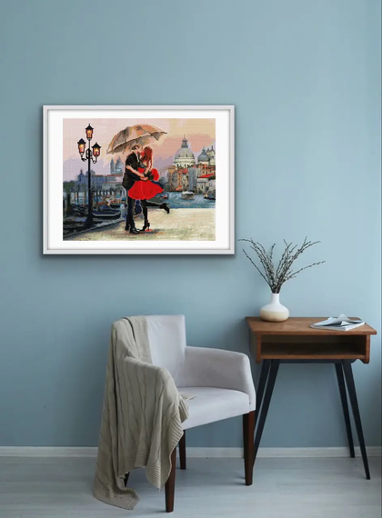 Алмазна мозаїка Закохана пара 40х50 см ColorArt  SP066 | Зображення 6