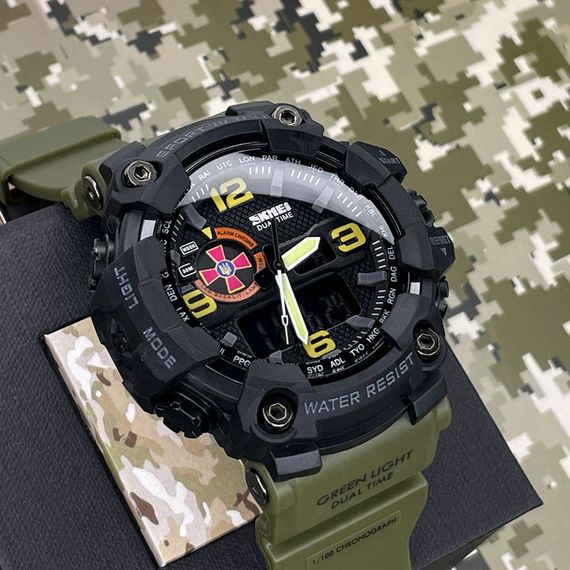 Годинник наручний Patriot 002AGSU ЗСУ Зелені + Коробка | Зображення 1