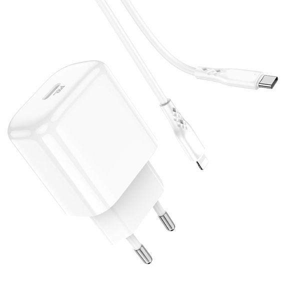 Сетевое зарядное устройство блок питания для телефона и планшета XPRO BN3 PD20W Type-C to Lightning белый (21644-01) | Зображення 3