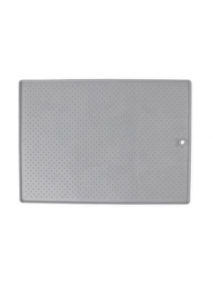 Килимок антиковзкий під миски для тварин Dexas Pet Bowl Grippmat 43 см х 57 см, сірий