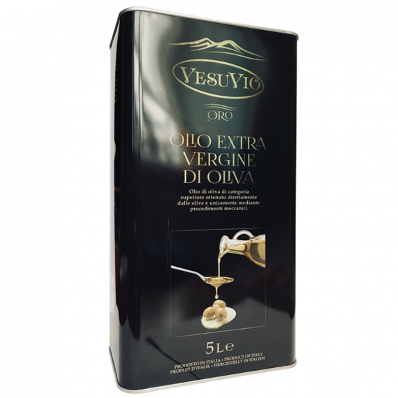 Гарна італійська оливкова олія в бляшаній банці Vesuvio ORO Extra Virgine di Olive, 5 л Італія