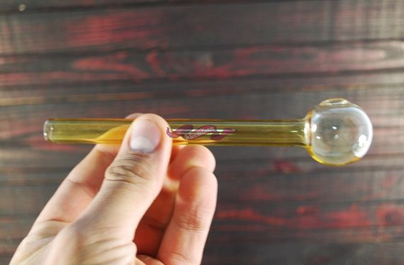 Стеклянная трубка Long Yellow Oil | Зображення 1