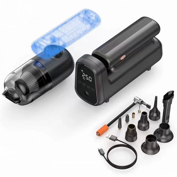 Портативний насос/пилосос WIWU Wi-Ai002 5 in 1 Black | Зображення 6