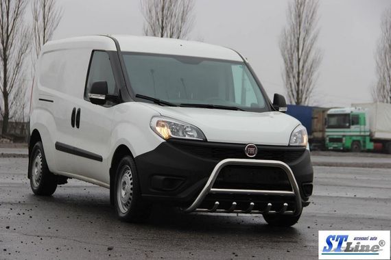Кенгурятник WT003 (нерж.) 60 мм для Fiat Doblo III 2010-2022 гг | Зображення 1