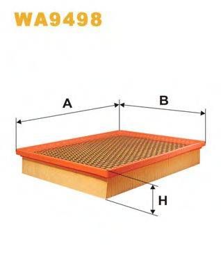 Фільтр повітряний WA94981885 (вир-во WIX-FILTERS) WIX FILTERS WA9498 на VAUXHALL VECTRA Mk II (C) универсал
