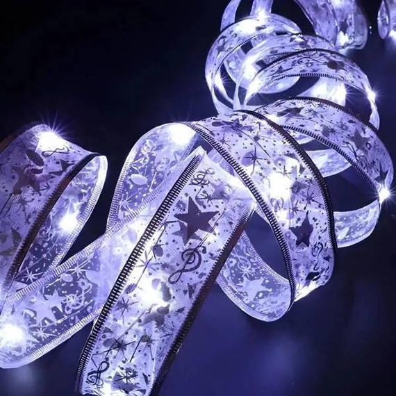 Гірлянда широка у вигляді стрічки 50Led 5м Christmas Decoration Білий