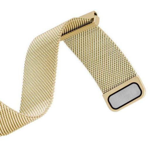 Міланський сітчастий ремінець для годинника Samsung Gear S3 Classic SM-R770/Frontier RM-760 - Gold | Зображення 4
