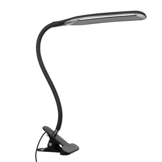 Настільна LED лампа на прищіпці, від USB, Berger 1043-TL-10 Black / Світлодіодна лампа з гнучкою ніжкою | Зображення 2