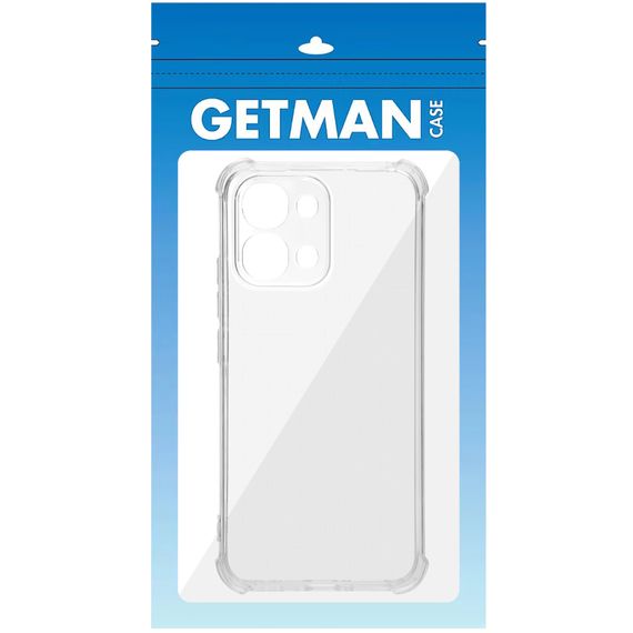 TPU чохол GETMAN Ease logo посилені кути Full Camera для Oppo A6 Pro 4G/5G Безбарвний (прозорий) | Зображення 1