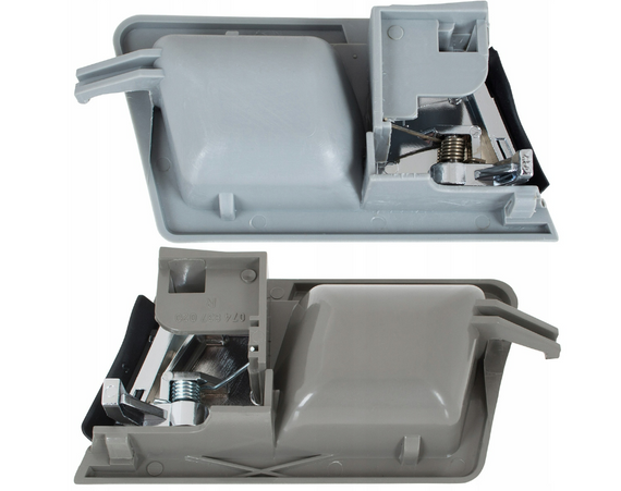 VW Transporter T4 (90-03) ліва+права внутрішні (сіра + хром) ручки відкривання дверей, Транспортер Т4 | Зображення 1