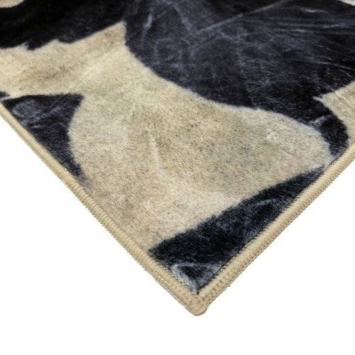 Килимок універсальний для підлоги Плюш Квітка 75*150см сірий Дариана | Зображення 1