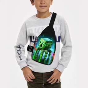 Сумка через плечо детская Minecraft Крипер 29х17 см сумка слинг для мальчика (02101)