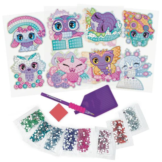 Набор для создания стикеров Космические питомцы Nebulous Stars 11023 с алмазной мозаикой | Зображення 4