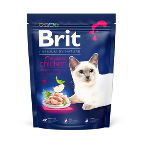 Сухой корм Brit Premium by Nature Cat Sterilised  для взрослых стерилизованных кошек, с курицей 1.5 кг
