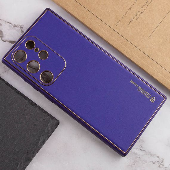 Шкіряний чохол Xshield для Samsung Galaxy S23 Ultra Фіолетовий/Ultra Violet | Зображення 3