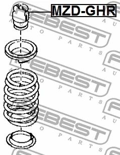 Відбійник амортизатора MAZDA CX-5, MAZDA 6, FEBEST (MZDGHR) | Зображення 3