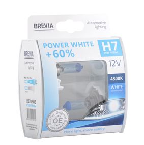 12070PWS BREVIA Автолампа H7 12V 55W PX26d Power White +60% 4300K S2