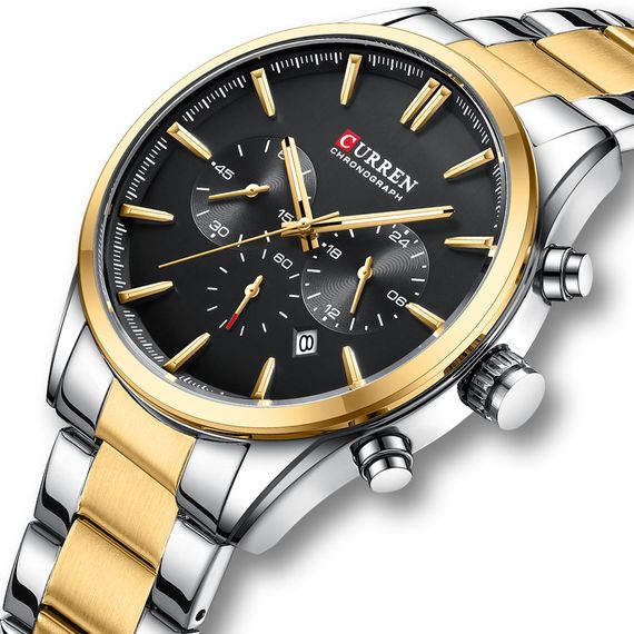 Curren 8446 Silver-Gold-Black | Зображення 1