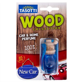 Ароматизатор пробковый на зеркало Tasotti серия Wood 7мл New Car (новая машина)