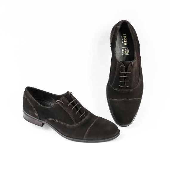 Коричневые замшевые туфли 44 размер | Зображення 1