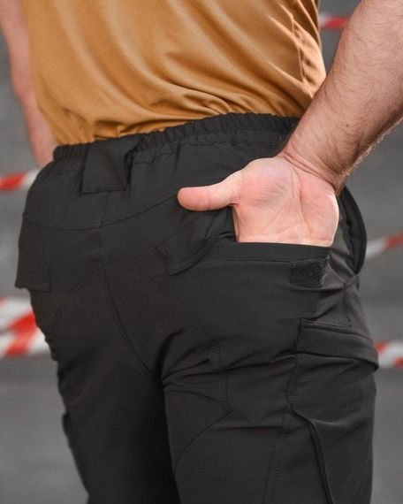 Стрейчеві тактичні штани Cambodia чорні поліція НП5183 | Зображення 4