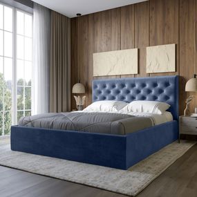 Двоспальне ліжко з м`яким узголів`ям LION Аврора Лілі 88 140х200 см (LION-041680)