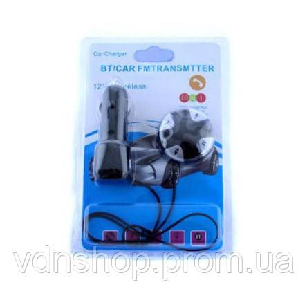 Модулятор для музики в машину блютуз MP3, Трансмітер для автомобільного звуку по Bluetooth KT-27 | Зображення 3