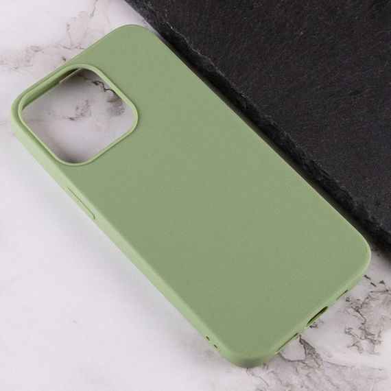 Силиконовый чехол Candy для Apple iPhone 13 Pro Max (6.7") Фисташковый | Зображення 1