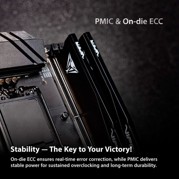 Модуль пам'яті для комп'ютера DDR5 32GB (2x16GB) 6000 MHz Viper Elite 5 Ultra Patriot (VEU532G6028K) | Зображення 8