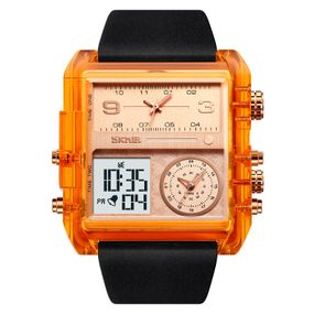 Чоловічий годинник Skmei 2020AR Amber-Transparent