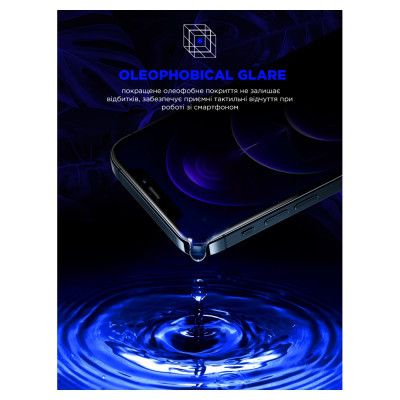 Стекло защитное Armorstandart Space Black Icon Apple iPhone 15 Plus Black (ARM68226) | Зображення 3