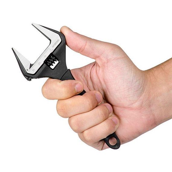 Ключ розвідний 150 мм, прогумована ручка, розведення губок 34 мм, Cr-V INTERTOOL XT-00401 | Зображення 4