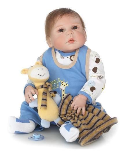 Силиконовая Коллекционная Кукла Реборн Reborn Мальчик Лёва  ( Виниловая Кукла ) Высота 57 см | Зображення 1