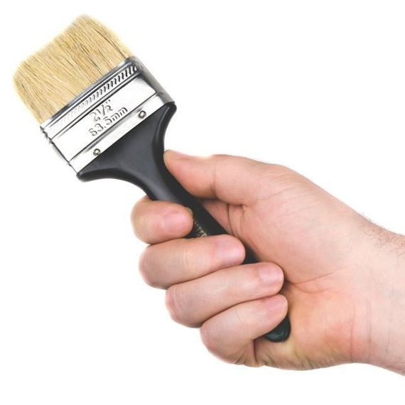 Пензель флейцевий 63*12*38 мм, пластикова ручка INTERTOOL KT-1363 | Зображення 3