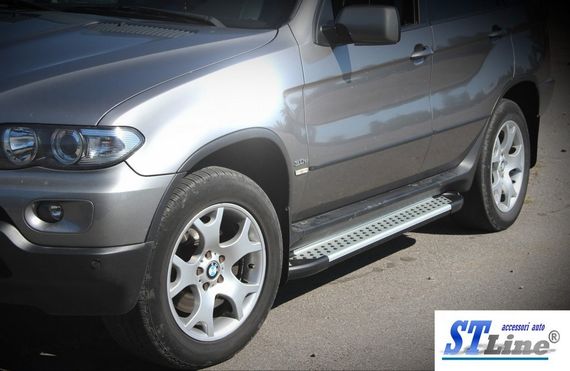 Задняя защита Special (нерж) для BMW X5 E-53 1999-2006 гг | Зображення 1