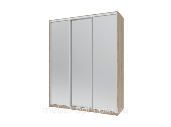 Шкаф купе Сити Лайт Doros Дуб сонома 3 Зеркала 180х60х225 (42002057)