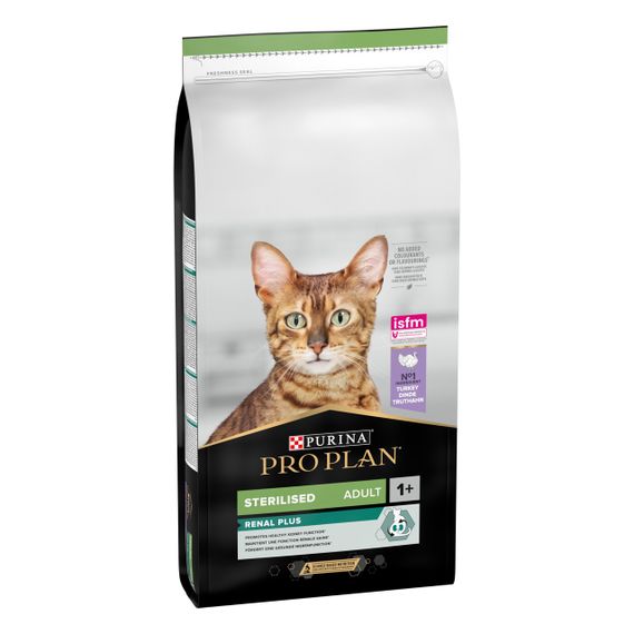 Сухой корм для кошек для профилактики заболеваний почек с индейкой Purina ProPlan Sterilised Renal Plus 1.5 кг | Зображення 1
