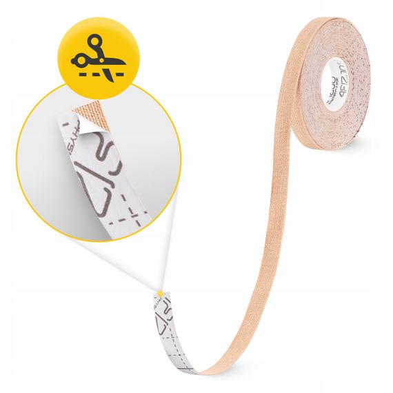 Стрічка кінезіологічна (кінезіо тейп) 4FIZJO 1 см x 5 м Biege (P-5905973400800) | Зображення 2