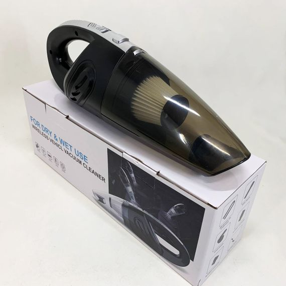 Потужний бездротовий пилосос автомобільний для сухого та вологого прибирання в машині та будинку +5 насадок FY-63 | Зображення 1