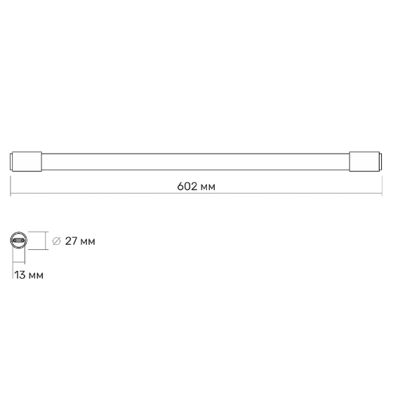 Лампа T8 10W G13 6500К 0,6м 220-240V LED Titanum | Зображення 2