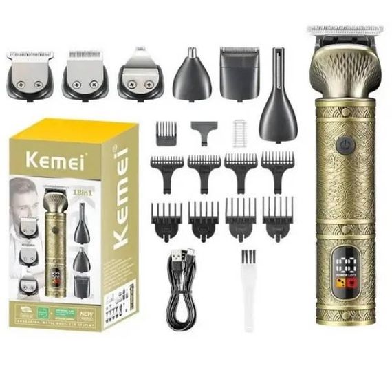 Тример з дисплеєм 18 в 1 Kemei KM-2313